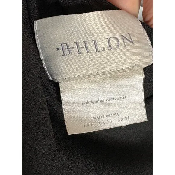 NWT BHLDN Windham One Shoulder Black Jumpsuit-sz 6